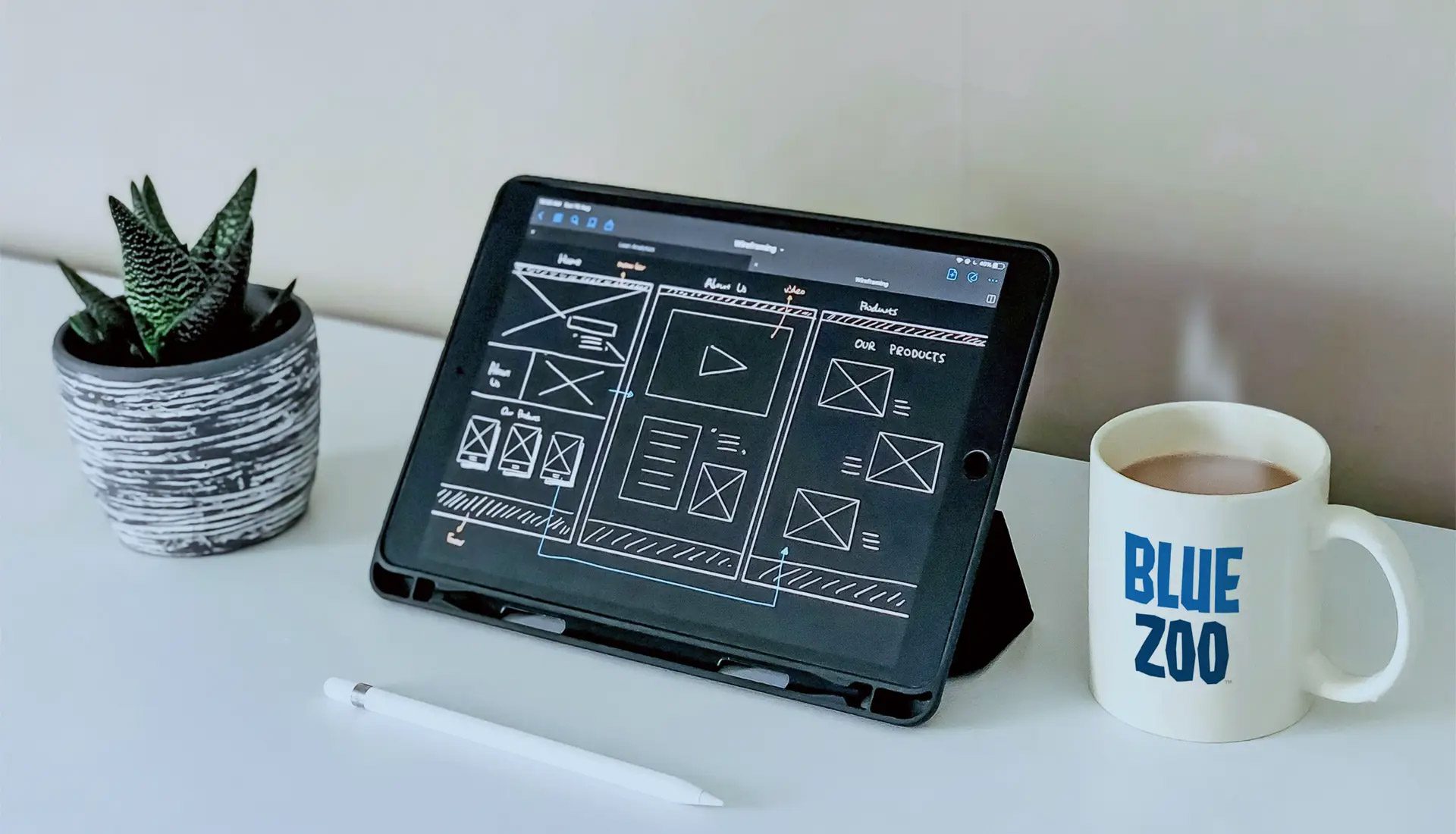 Article-Header-by-Visual-Design Mockup for Web Design